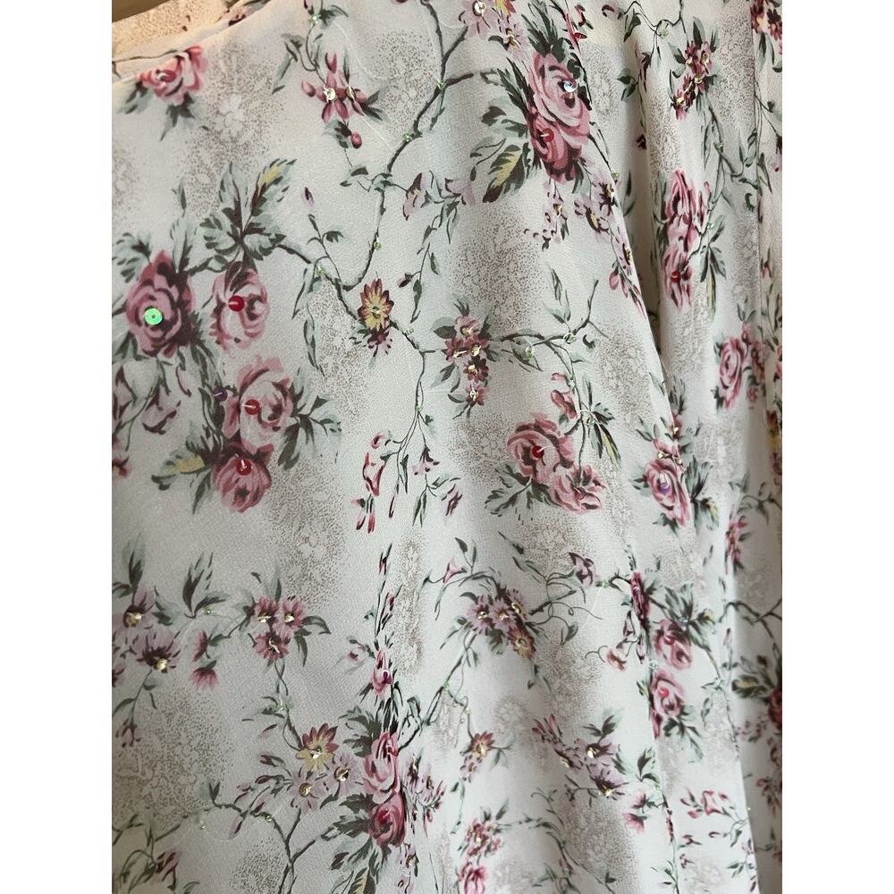 Dress barn silk dress size 10 festival romantic cottagecore farmcore romantic - Picture 7 of 13